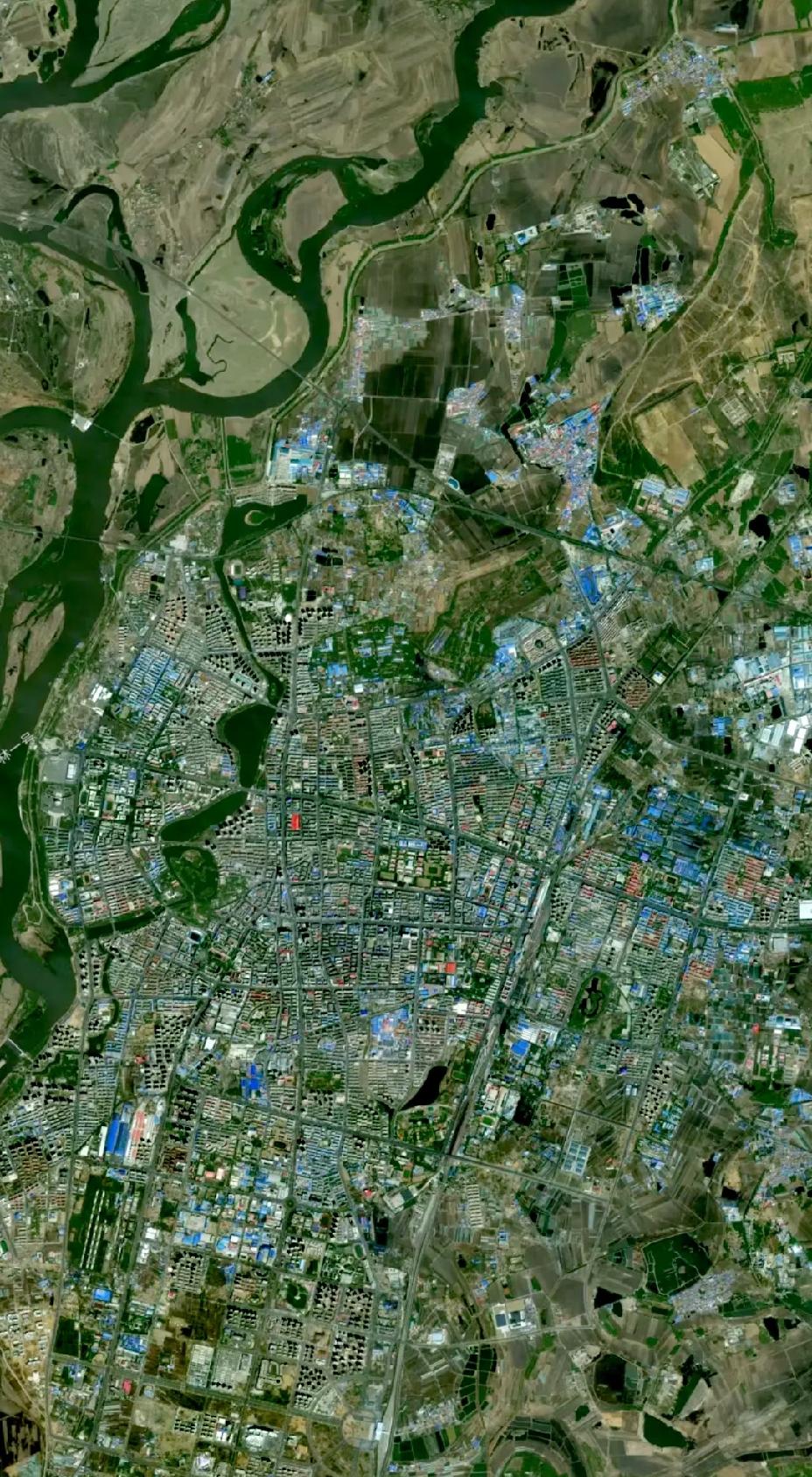 黑龙江齐齐哈尔市卫星图