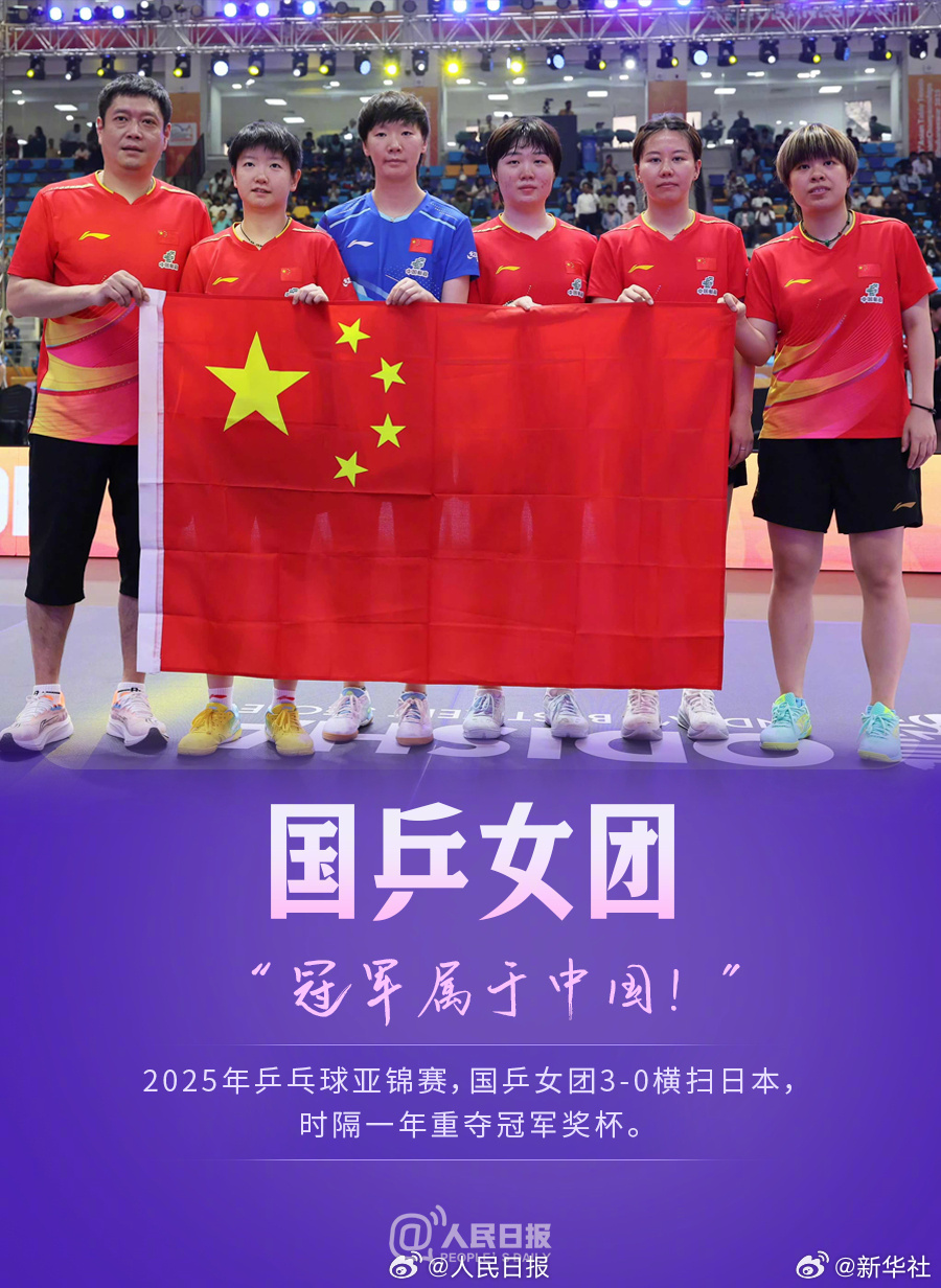 【骄傲！#每个全力以赴的身影都值得掌声#】[星星]2025年乒乓球亚锦赛，国乒包