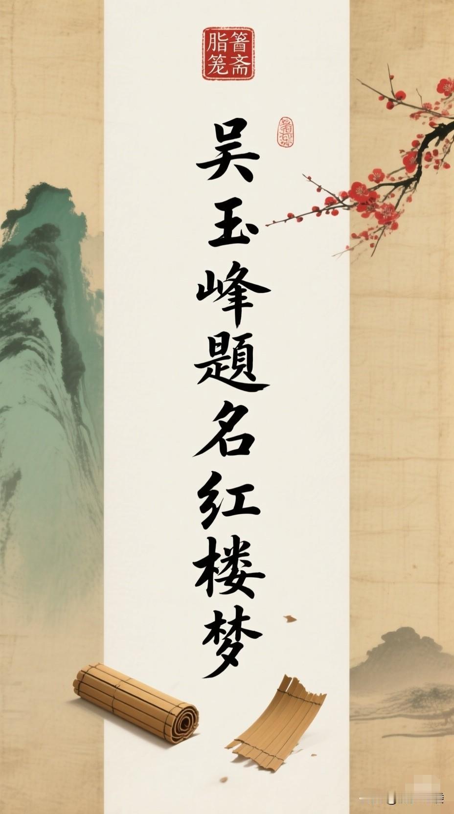 从“吴玉峰题曰《红楼梦》”到“曹雪芹”“题曰金陵十二钗”，表面上看似，是在半真半