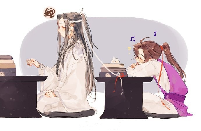 魔道祖师  捉住一只不认真听课的羡羡～x:wtMzsEU20sN34uQ 