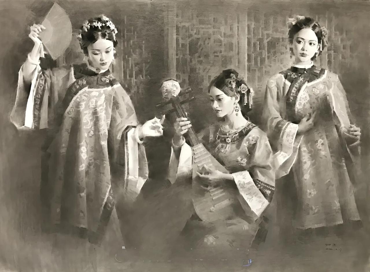 韵味十足~央美兆治素描