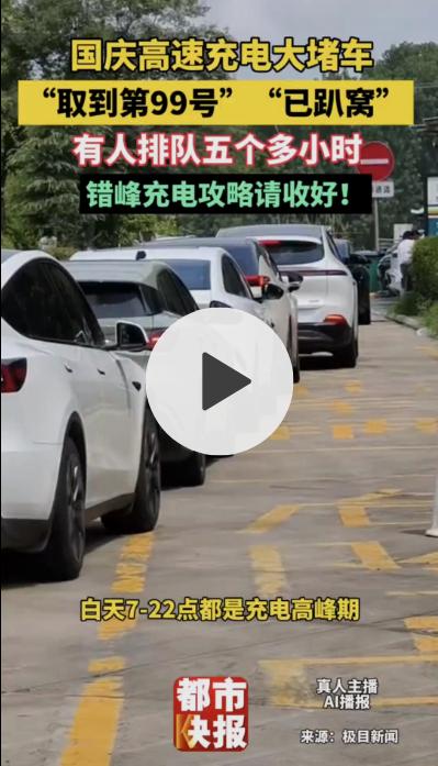 这新闻能上热搜估计是因为油车滞销了吧？高速充电排长队其实也就国庆这种大假有，其他