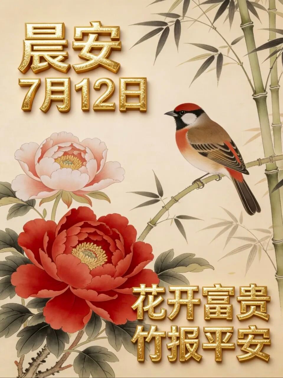 2026.7.12周日早安祝福图片壁纸拿图吱一声噢～ 