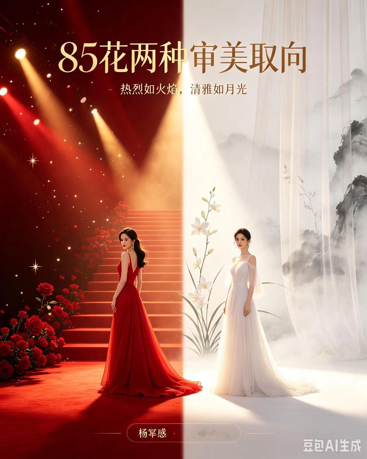 杨幂自带鲜活灵气，情商出众，眼光独到，一路乘风破浪，自带一股不服输的韧劲，时尚表
