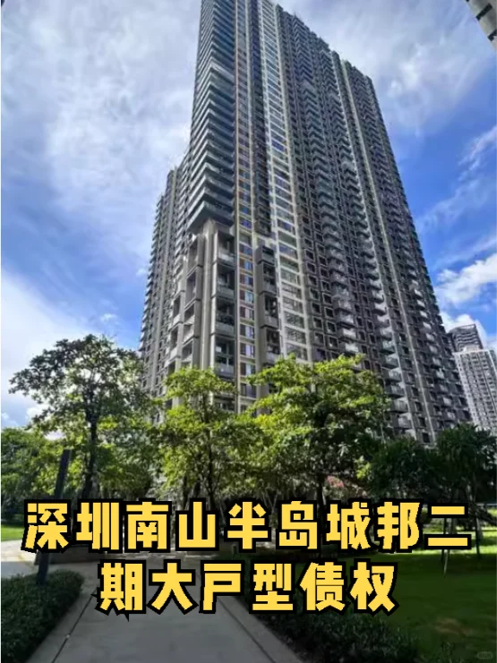 深圳南山半岛城邦二期大户型债权