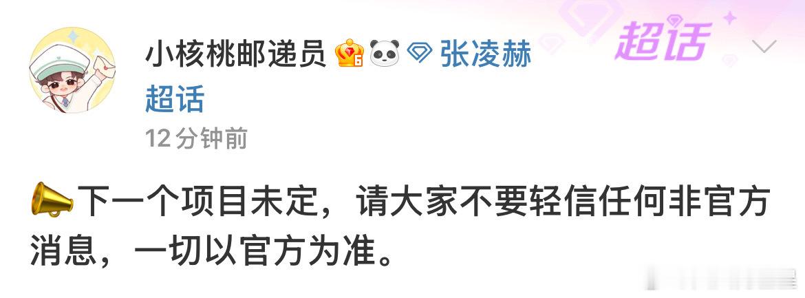 对接发声明否认网传张凌赫与虞书欣三搭：“下一个项目未定，请大家不要轻信任何非官方