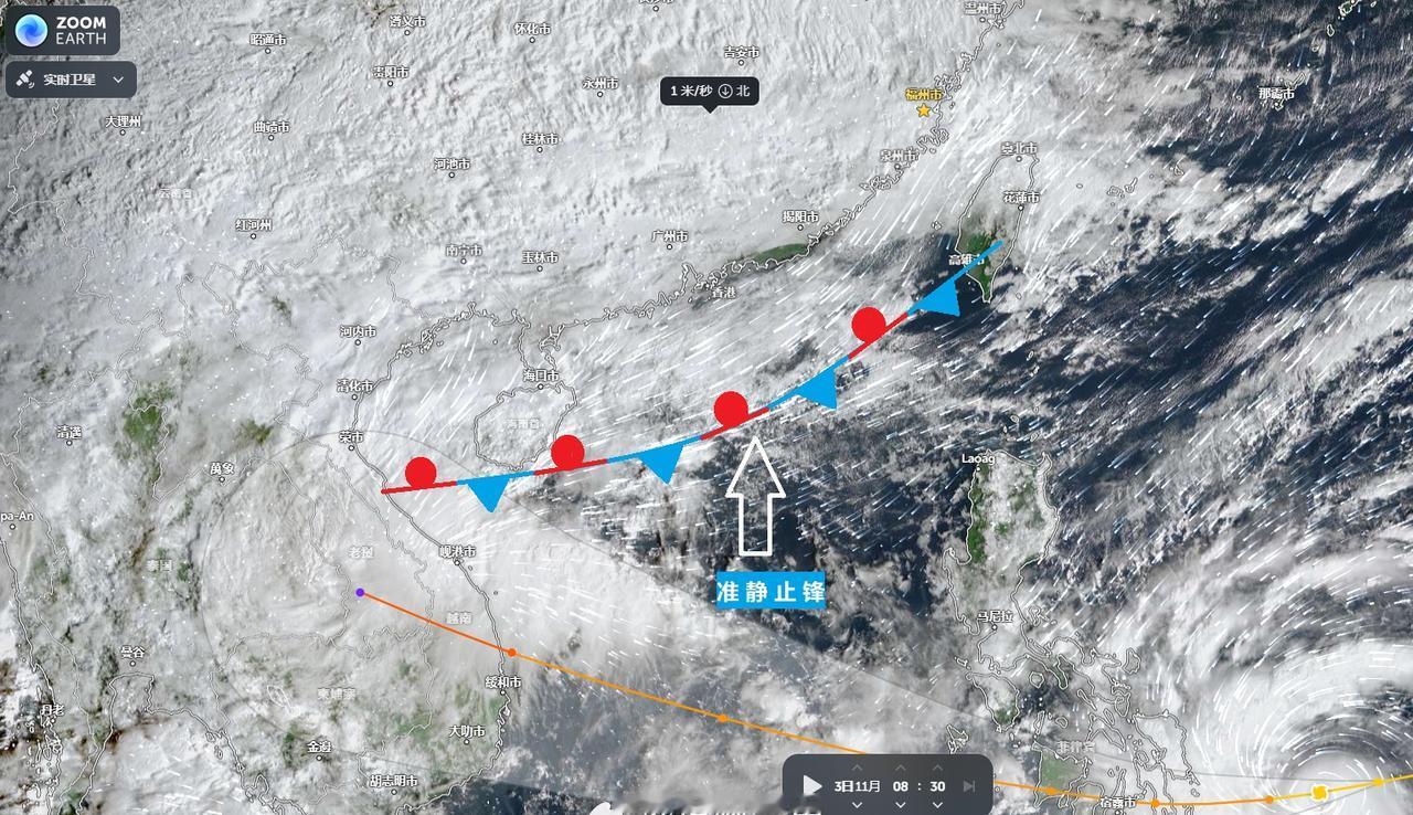 今天（3日，周一）在锋面的影响下，福州各地均会有小雨，出门要带好雨具。另外，在冷
