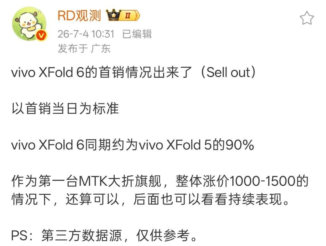 其实今年的vivo X Fold6真的算是全方位提升了，在内存涨价如此明显的情况
