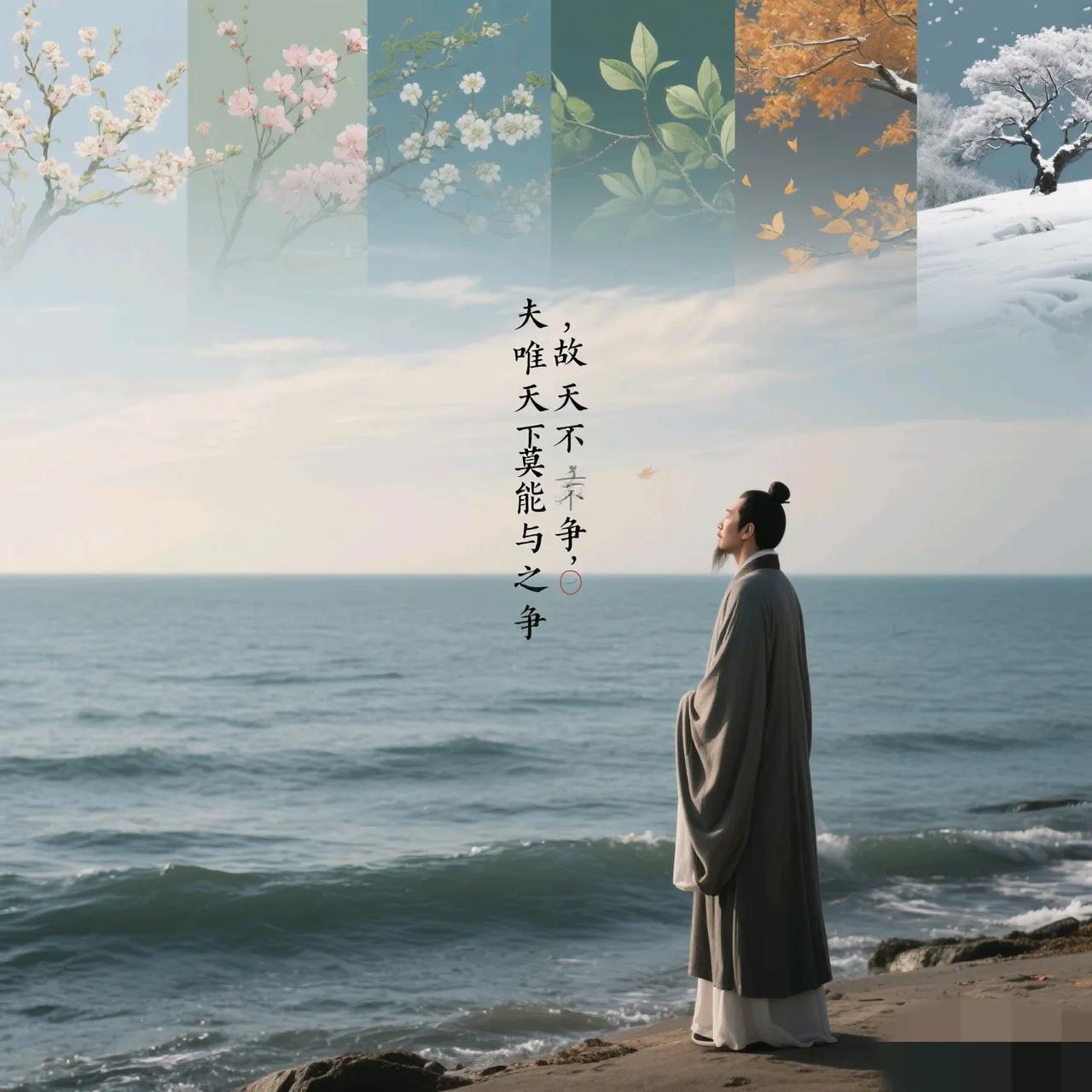 《不争论》
 
观夫天地玄黄，日月运行而有序；江河行地，昼夜奔流而不喧。泰山不语