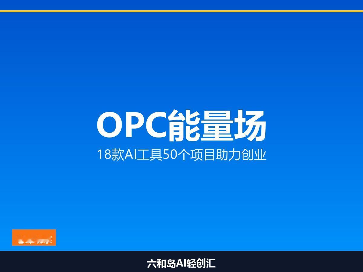 苏州智博会首发OPC能量场 一人公司时代真的来了

18款AI工具50个项目 智