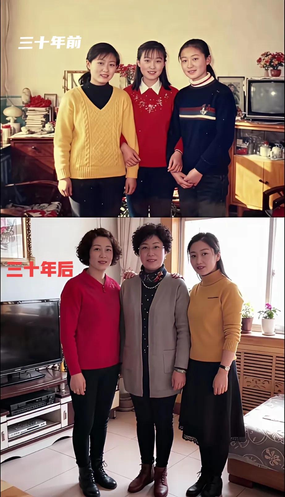 同样的三个人，时隔三十年。