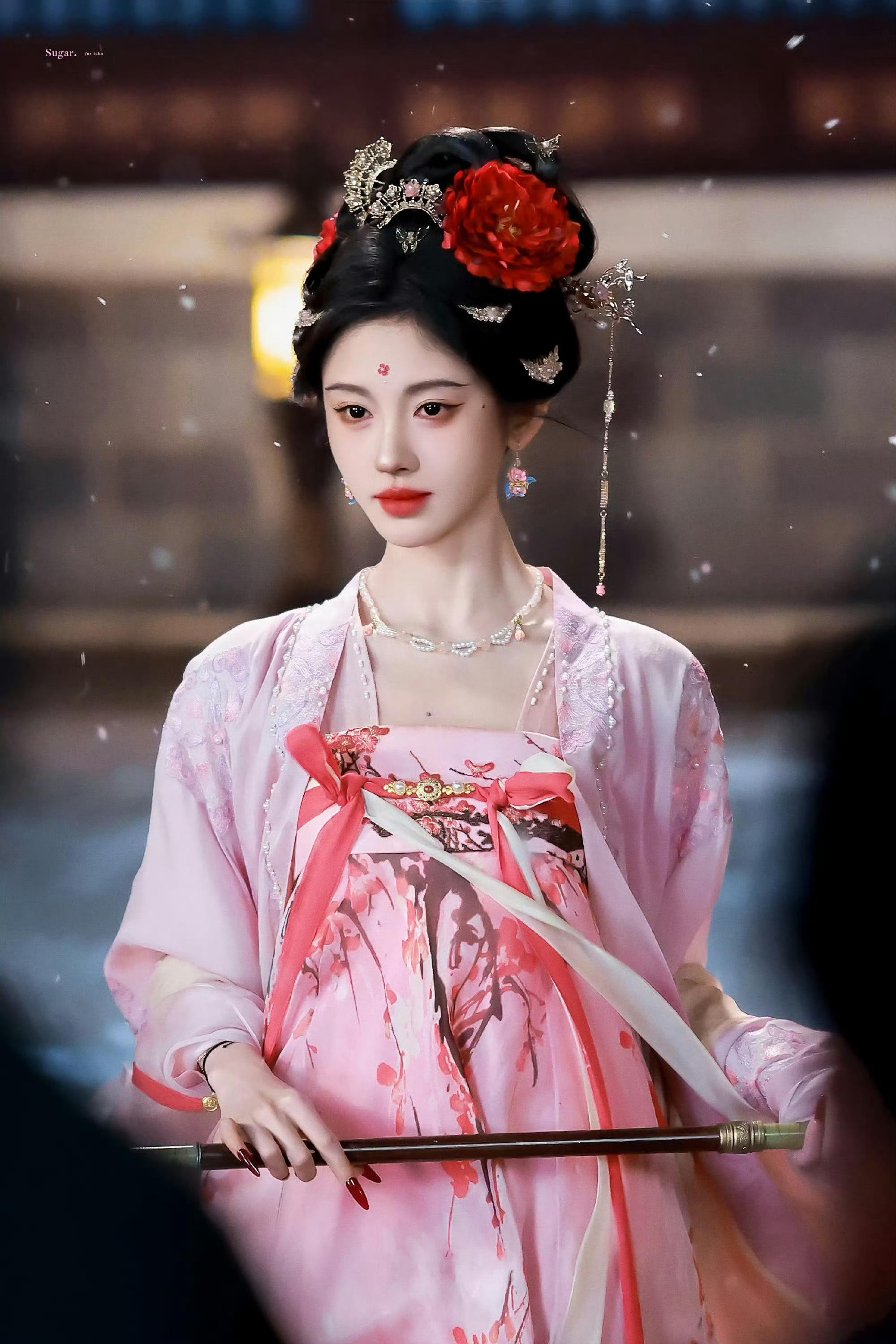 对最后一个唐风簪花造型印象最深在抖刷到过这个视频还点过赞 