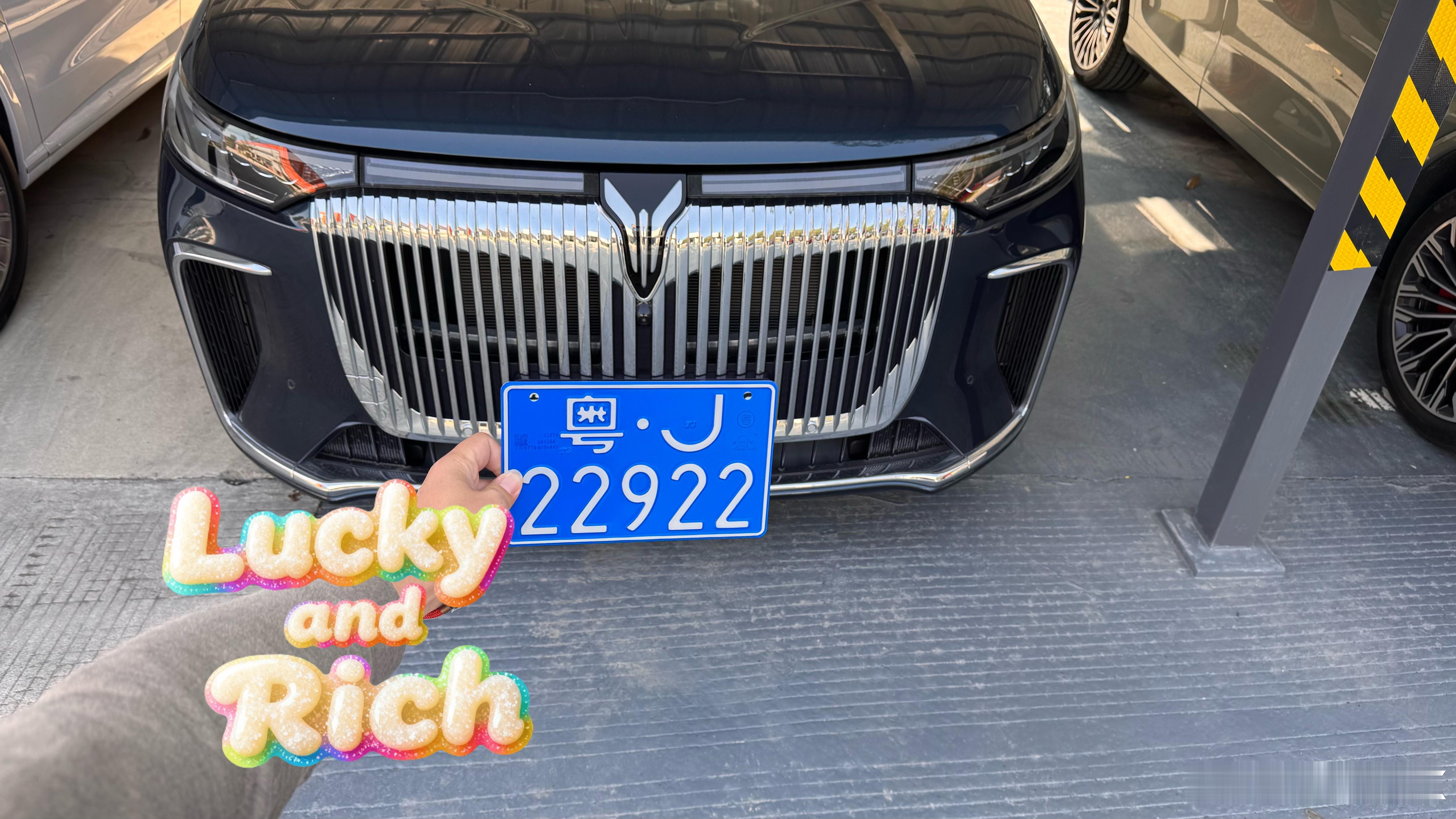 这是我收过尺寸最小的蓝牌！快递盒也是巴掌大小，很Q有些朋友说汽车蓝牌看腻了，不好