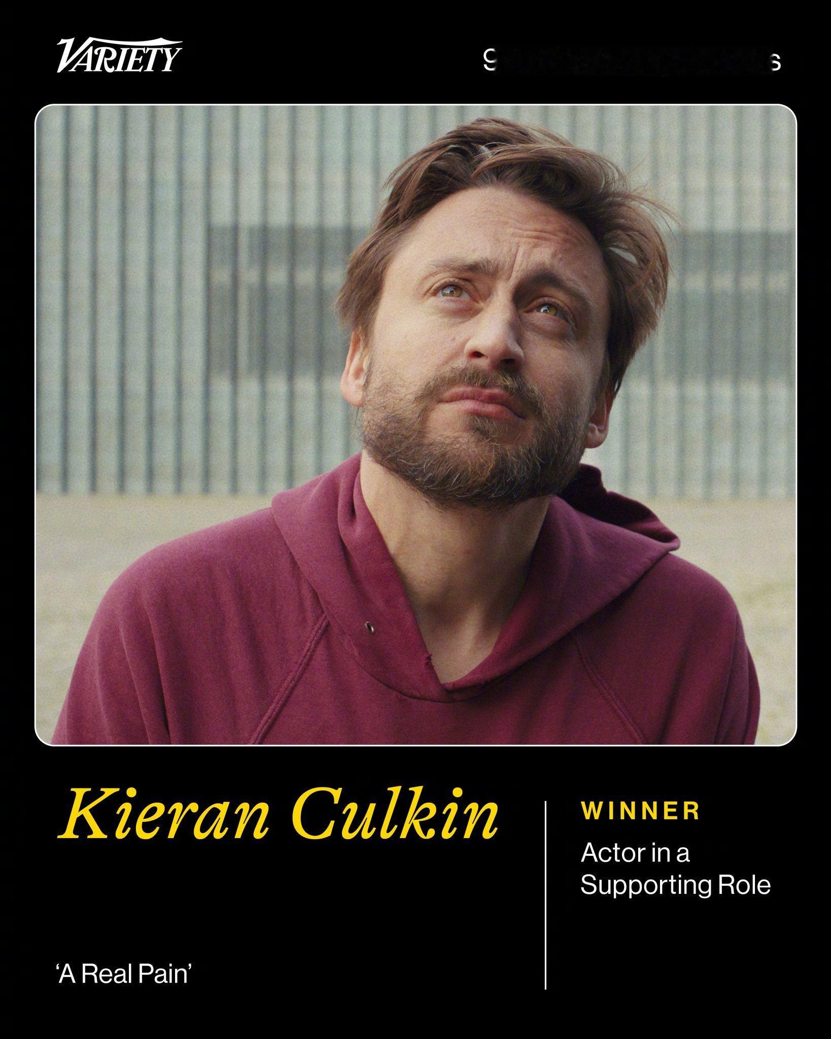 奥斯卡最佳男配角：基兰·卡尔金 Kieran Culkin - 《真实的痛苦》 