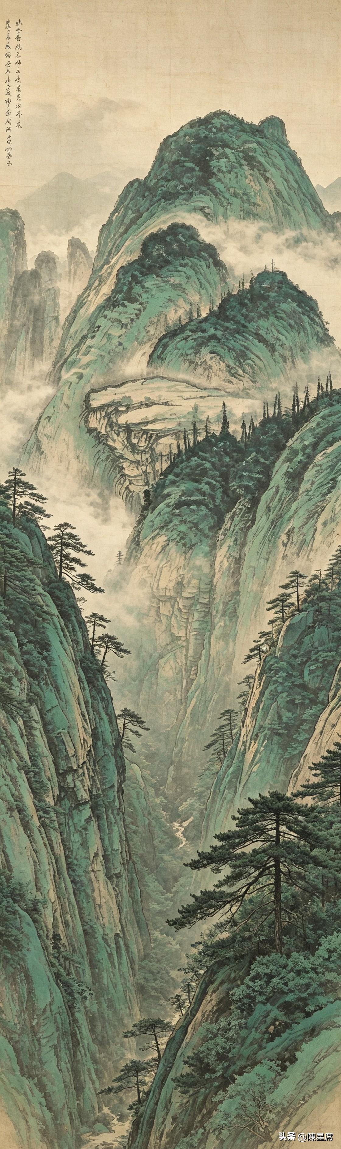 晒图笔记大赛远峰如黛，层峦绵延，薄雾萦于山腰，似轻纱漫卷。茂林覆满丘壑，深浅翠色