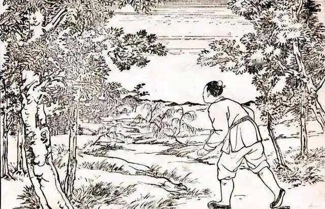 古时，一男子在树下休息时，听到不远处传来一阵女子的嬉闹声，他好奇前往一探究竟，发