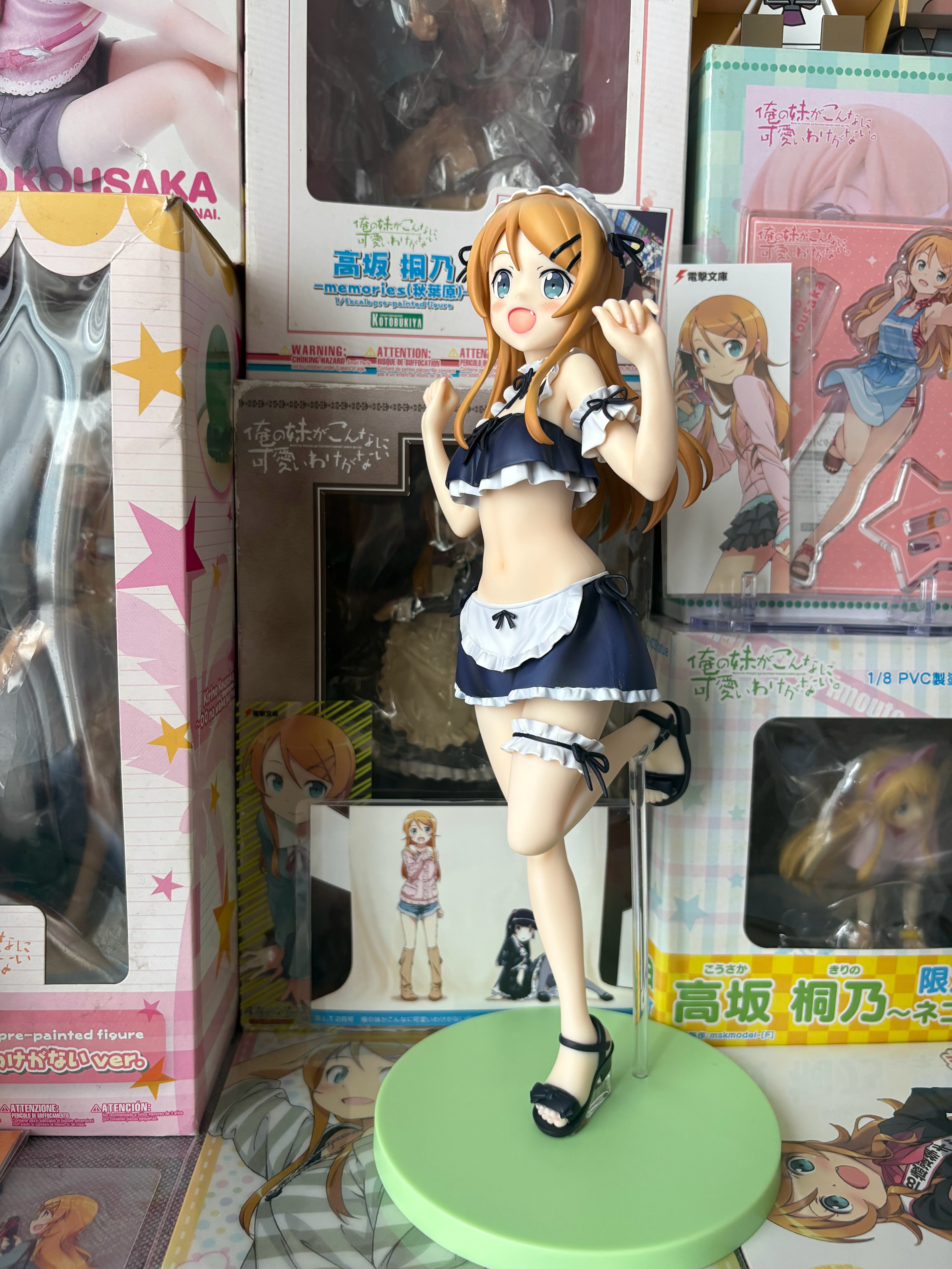 一些新到家的桐乃周边wwwFuRyu TENITOL桐乃泳装女仆 
