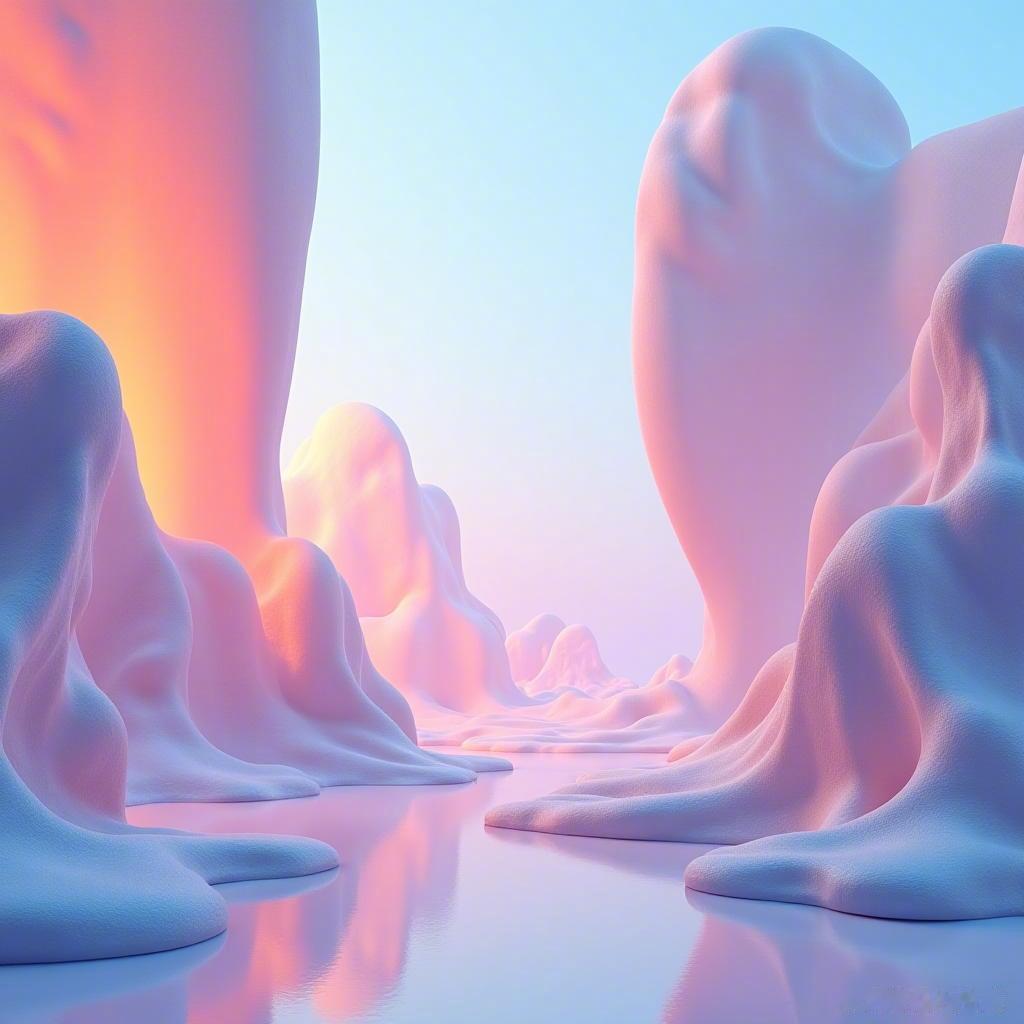 柔和的莫兰迪色调，科技与简约交织，仿佛未来的梦境✨在这里，心灵得以宁静，愿你在繁