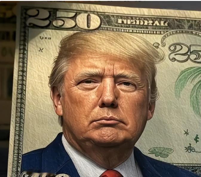 要享受开国元勋待遇，特朗普力推将自己的头像印在新版250美元钞票上。参考消息报道