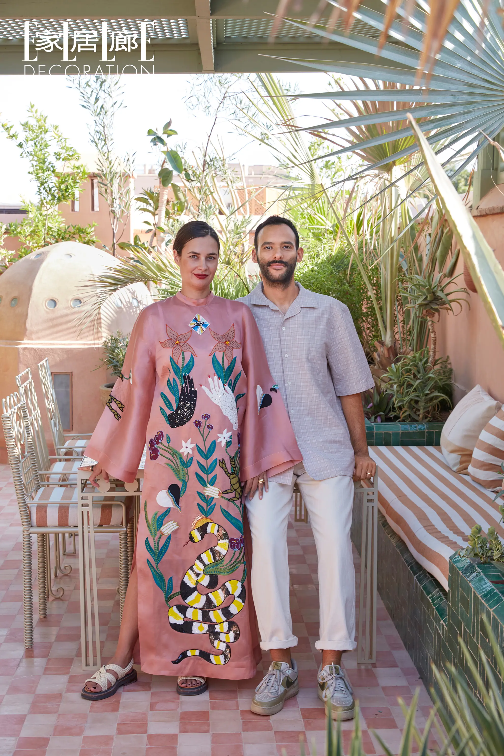 在马拉喀什麦地那的中心地带，生活方式品牌LRNCE的创始人劳伦斯·莱纳...