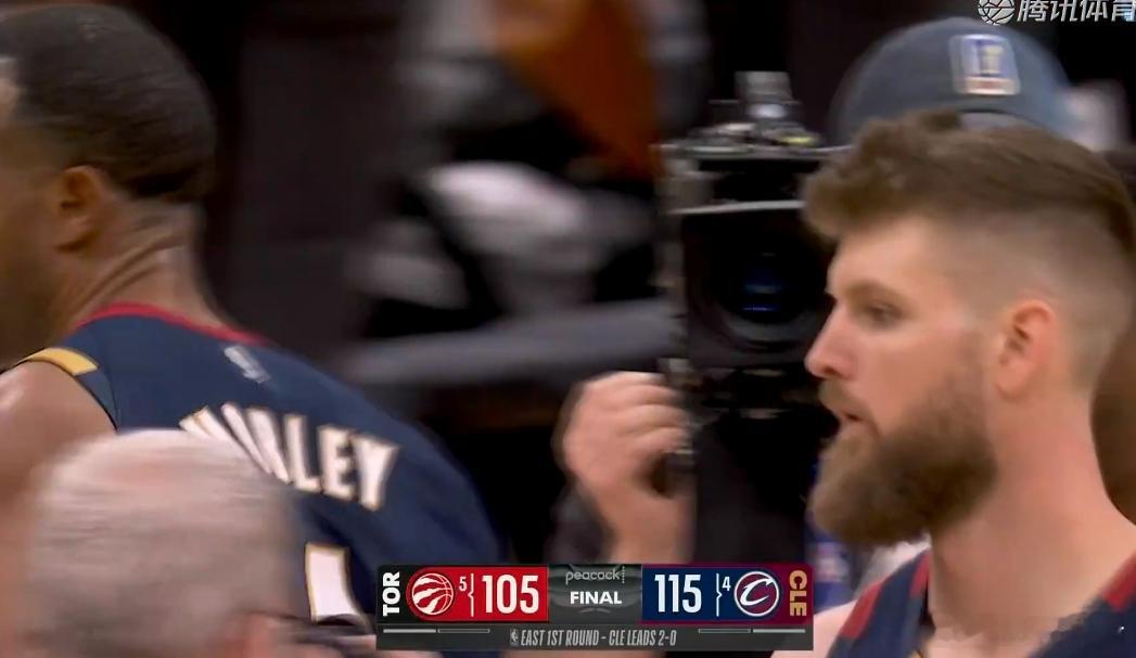 115比105，骑士再胜猛龙，大比分2比0领先！！挺轻松！哈登28分5篮板4助攻