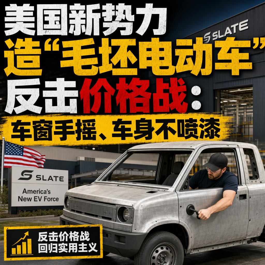 有人说美国车企要靠“毛坯电动车”打价格战，可这台车的存在，恰恰暴露了他们已经打不