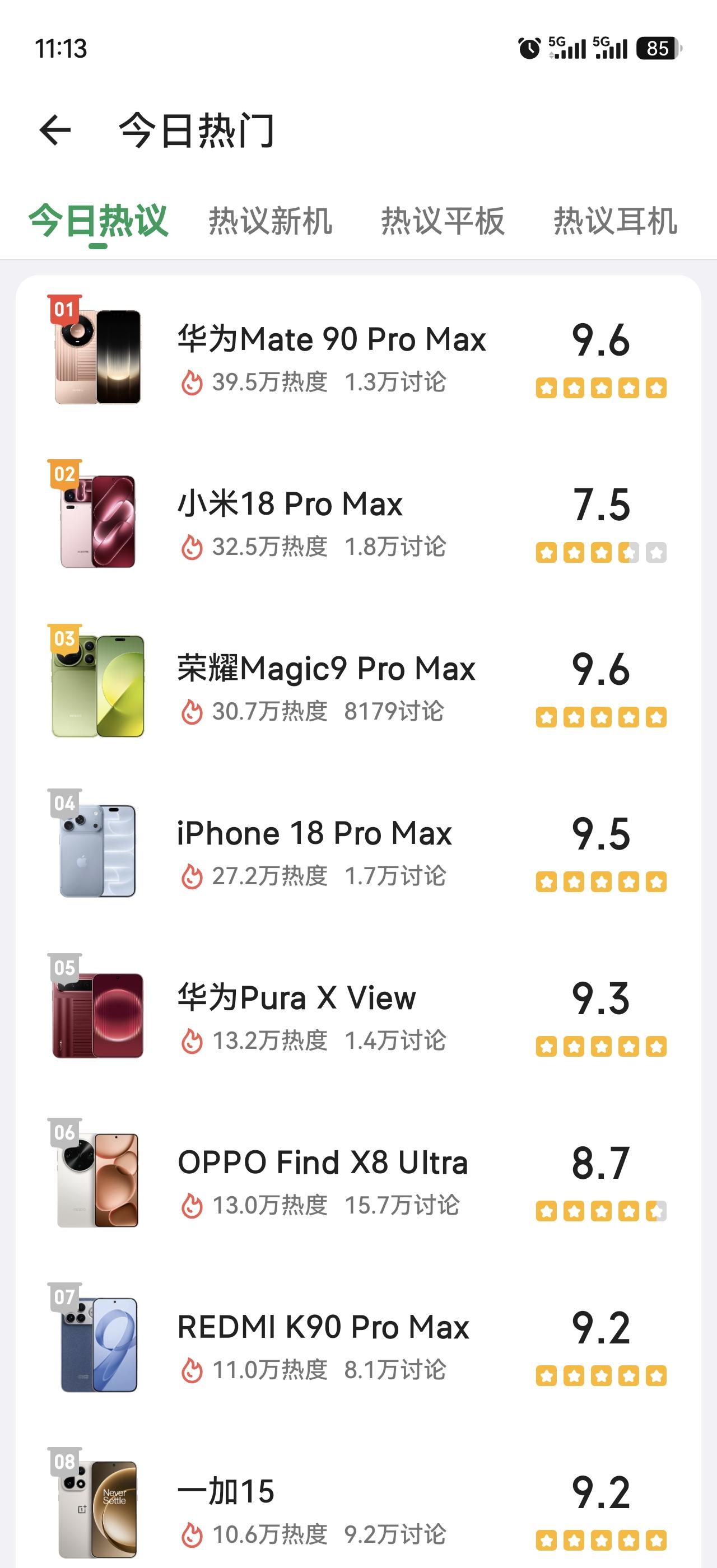 荣耀Magic9依然热度不减[灵光一闪]
上市后经常处于缺货状态，酷安热门上面大