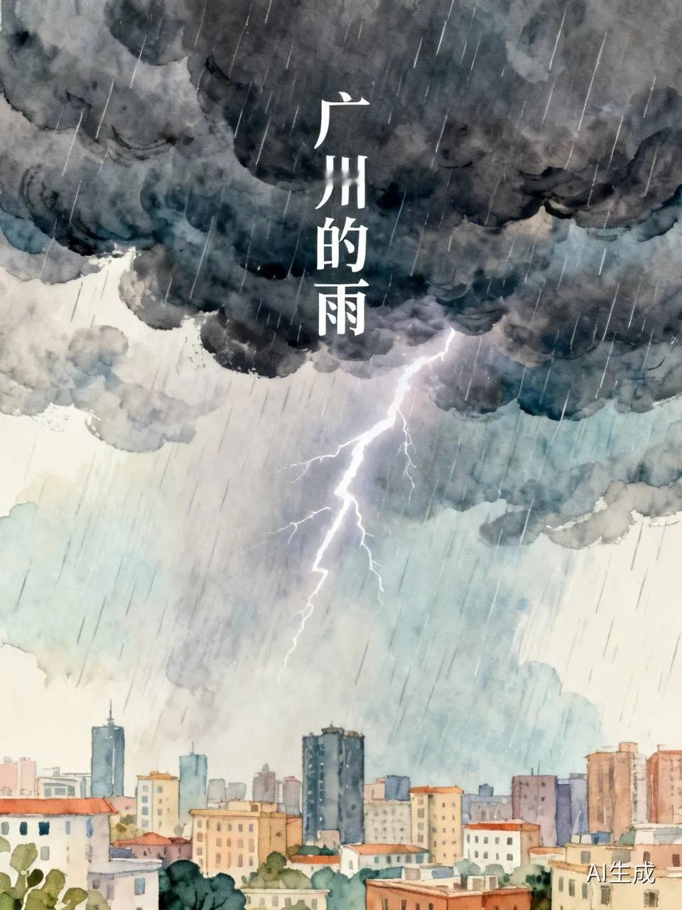 8.25  广州又下大雨了
今天上午感觉天气还不错，刚刚吃了午饭。现在天又黑下来