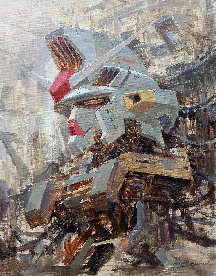 艺术工作室 Paperblue ​​​的高达绘画作品
