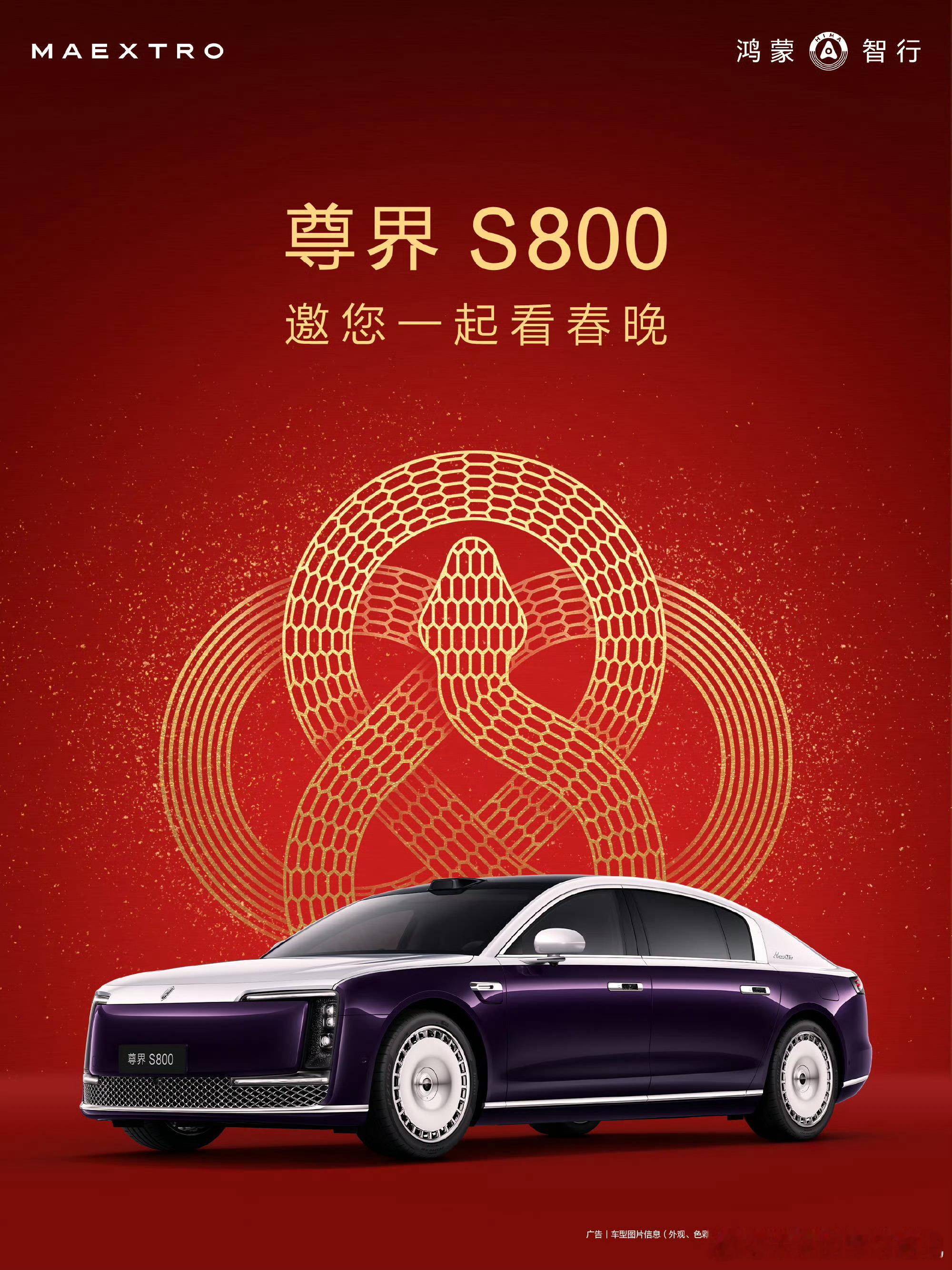 尊界S800上春晚，给全国人民一点点豪车震撼[doge] 