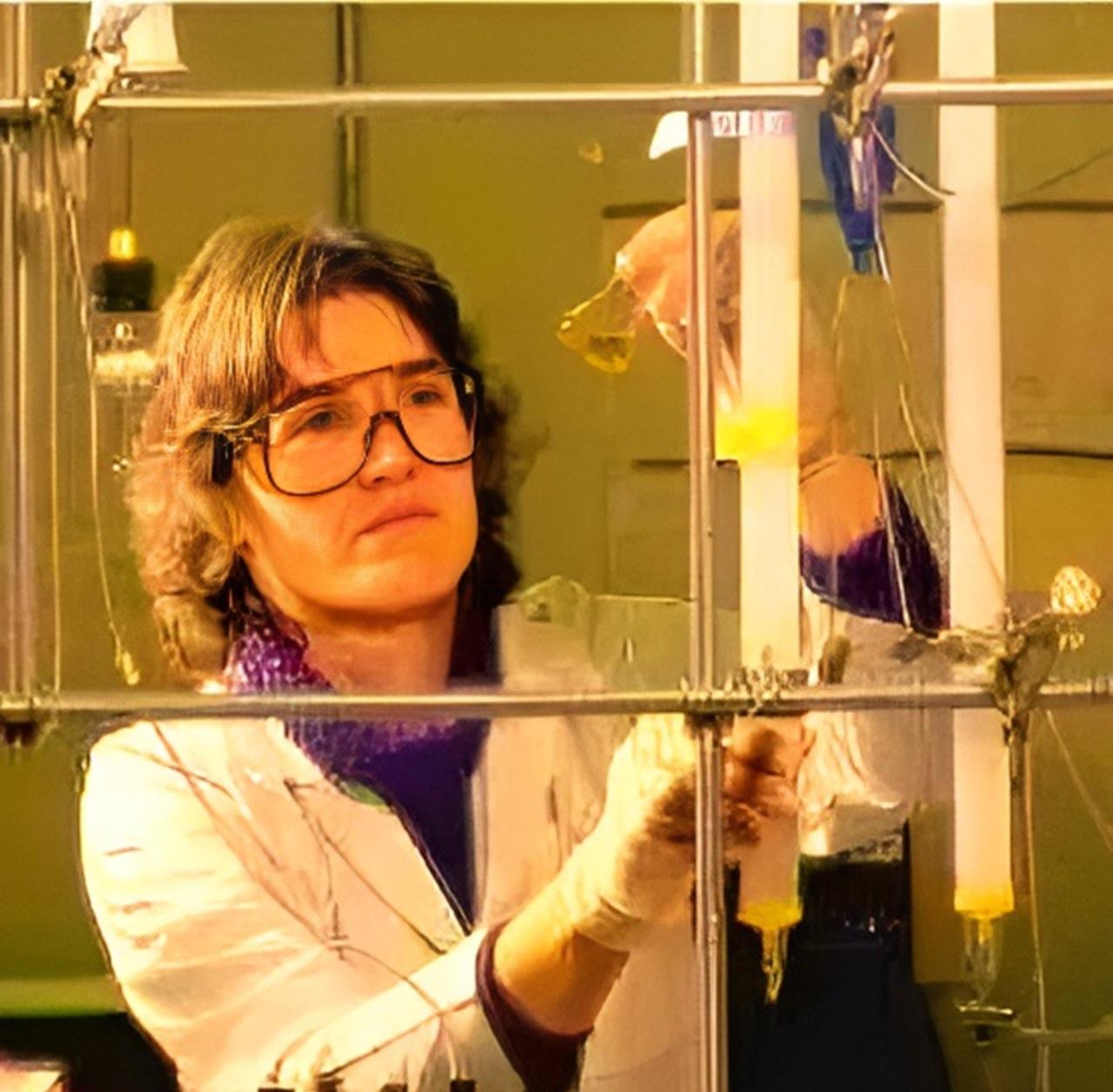 1996年，一名女科学家在试验时，不慎将两滴化学试剂滴在了橡胶手套上，她立刻摘下