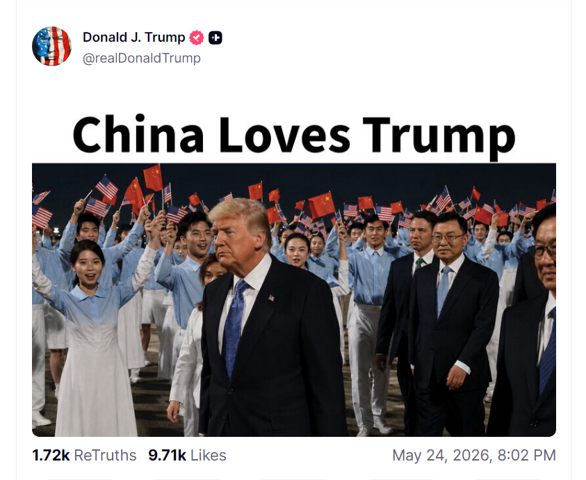🔻不是，特朗普怎么还每天发一次，连发两遍啊？🔻via bnonews特朗普称