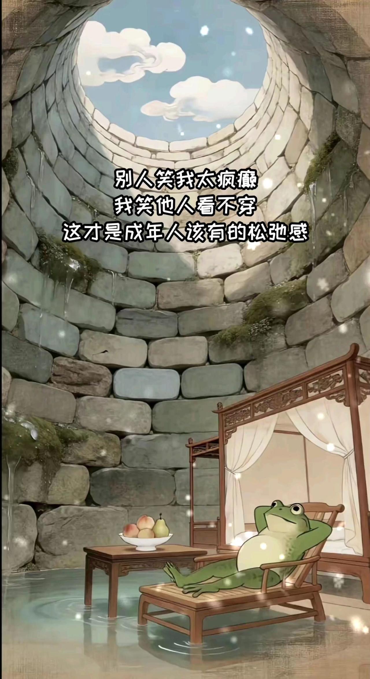 别人笑我太疯癫，我笑他人看不穿。不见五陵豪杰墓，无花无酒锄作田。