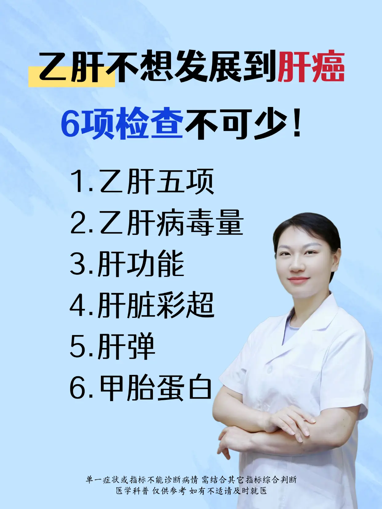乙肝不想发展到肝癌，6项检查不可少！。