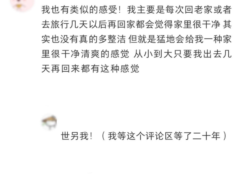 感觉去外面一趟再回家的氛围就不一样了 