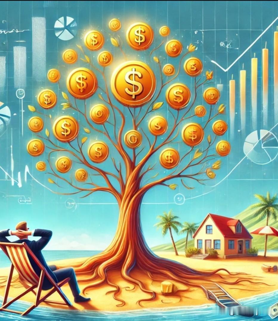 被动收入很重要，
它能保证你不工作也能维持生活，
纳瓦尔宝典说过
普通人只有持有
