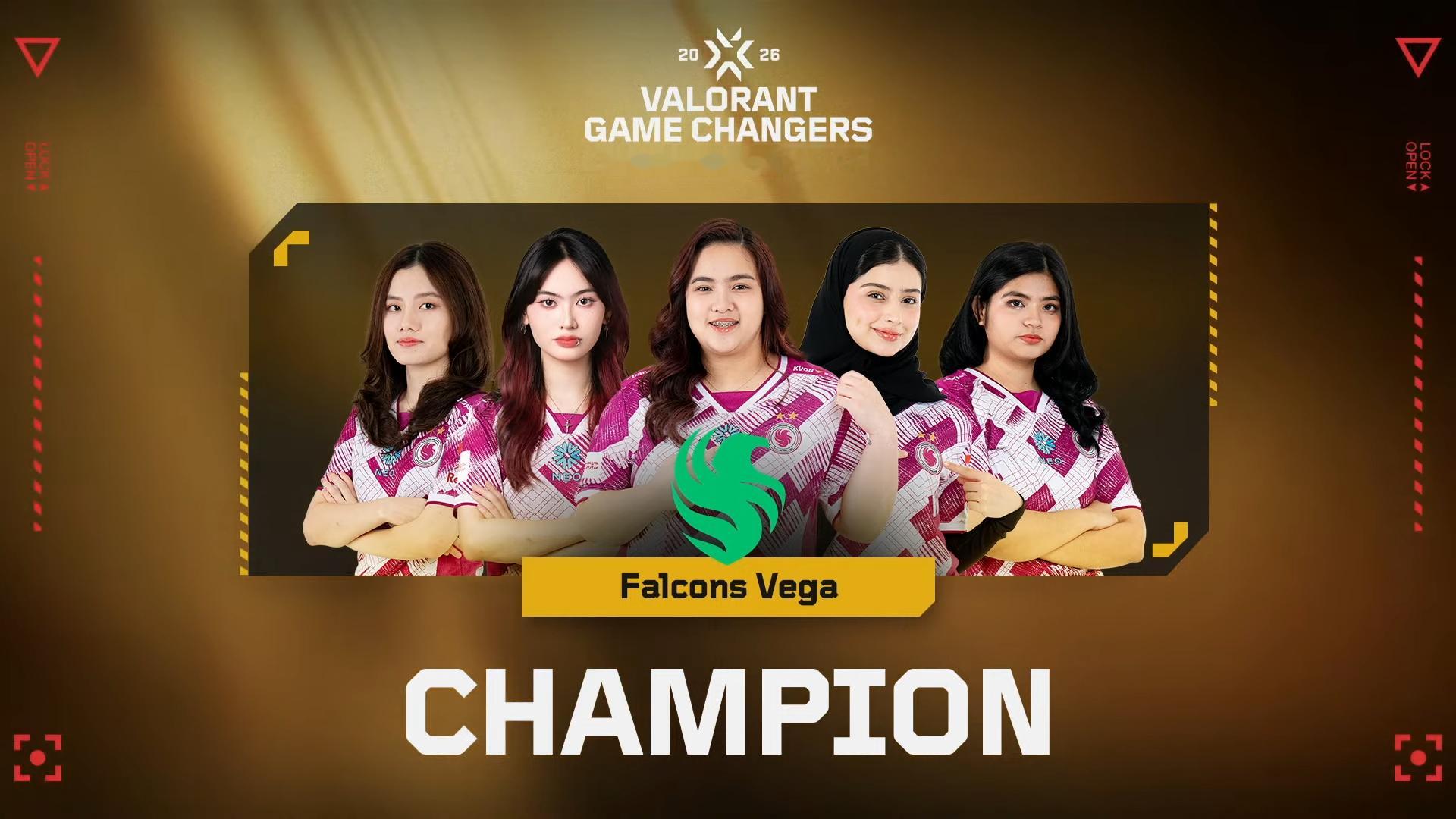 2026无畏契约东南亚改变者 | 第二阶段🏆冠军队伍：Falcons Vega