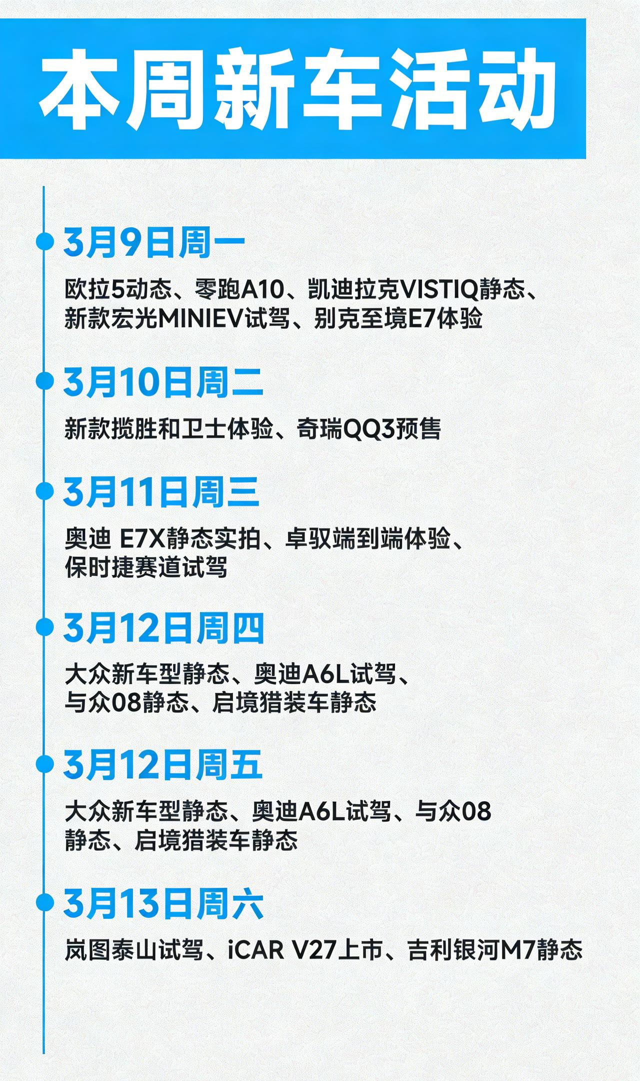 本周新车也很密集，从5万到百万级都有，你关注哪一台？