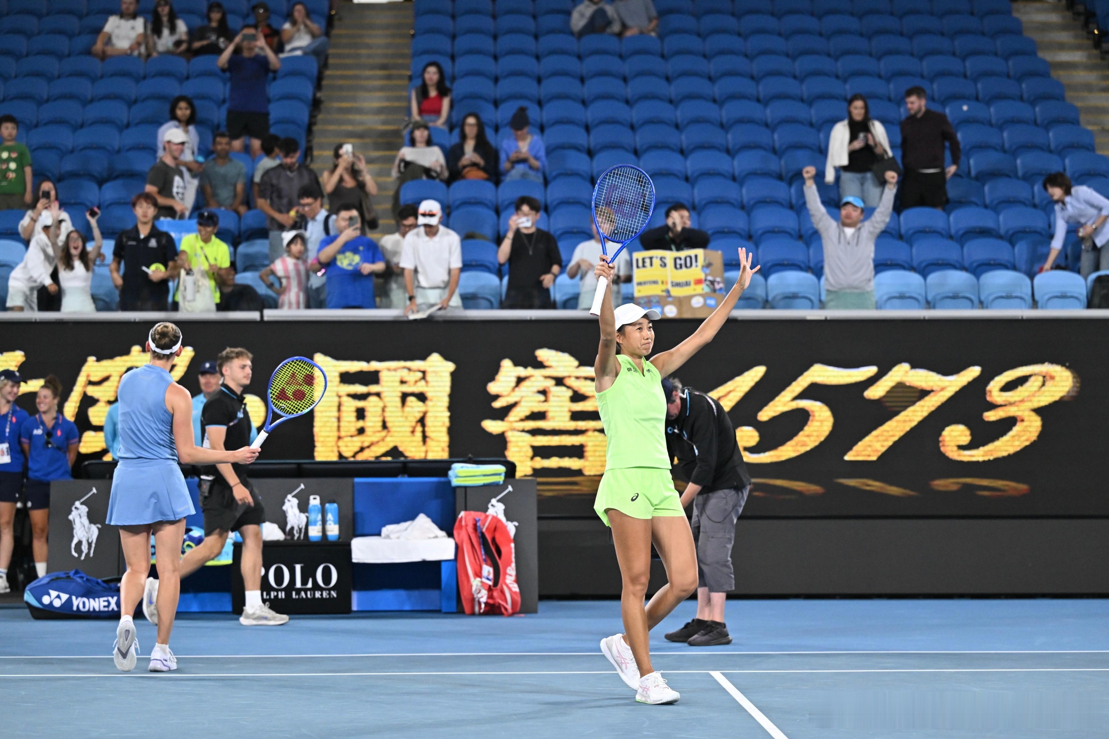 张帅/梅尔滕斯！！！澳网女双决赛✅这场半决赛优势太大了，6-3/6-2！！！张帅