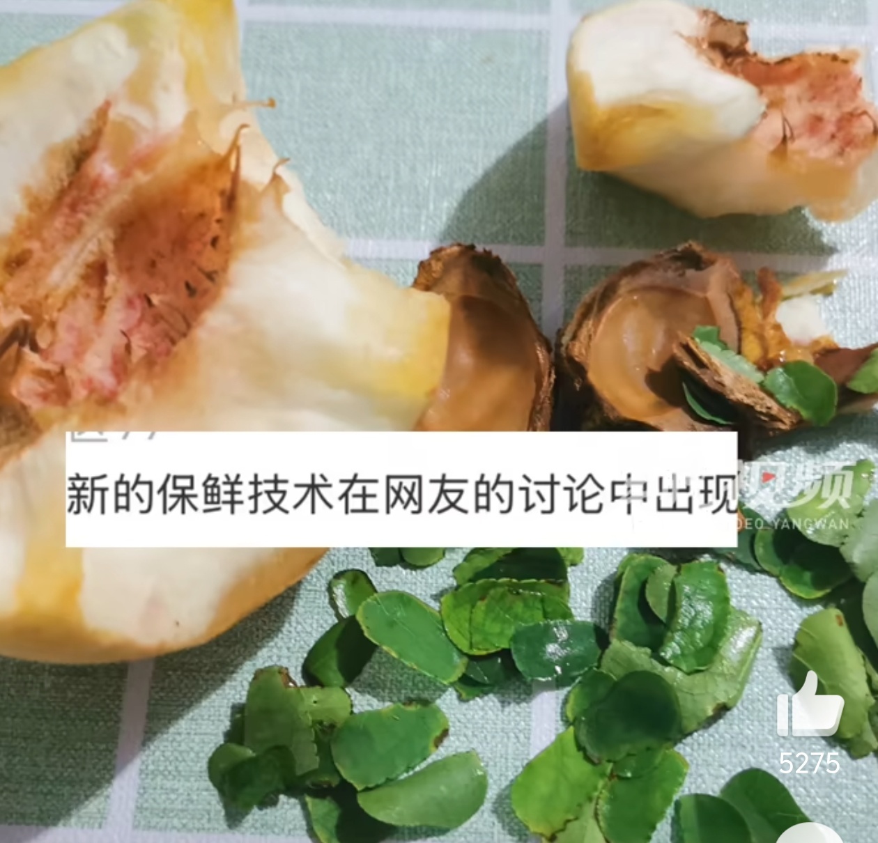 女子吃桃子咬开发现里面一堆树叶蜜蜂：那我找的这些叶子算什么?[泪][泪][泪]你