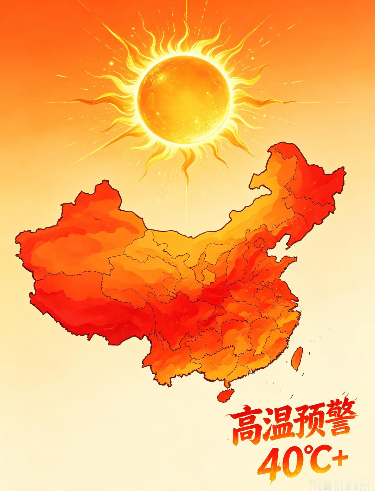 突破49℃！[太阳]
南北同步高温来袭，
多地持续烤焖模式！
 
最新全国高温地