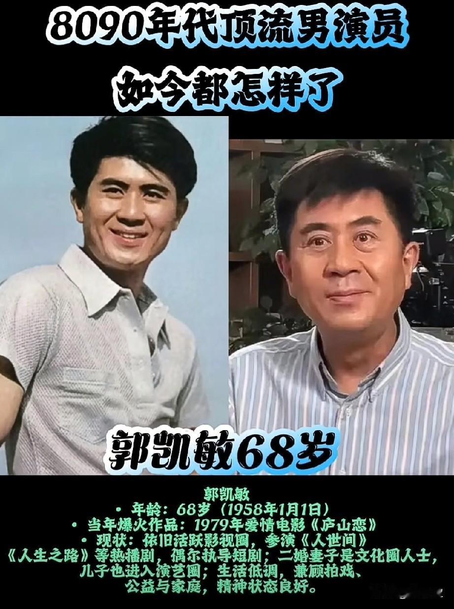80.90几位顶流男演员
如今都怎么样了？