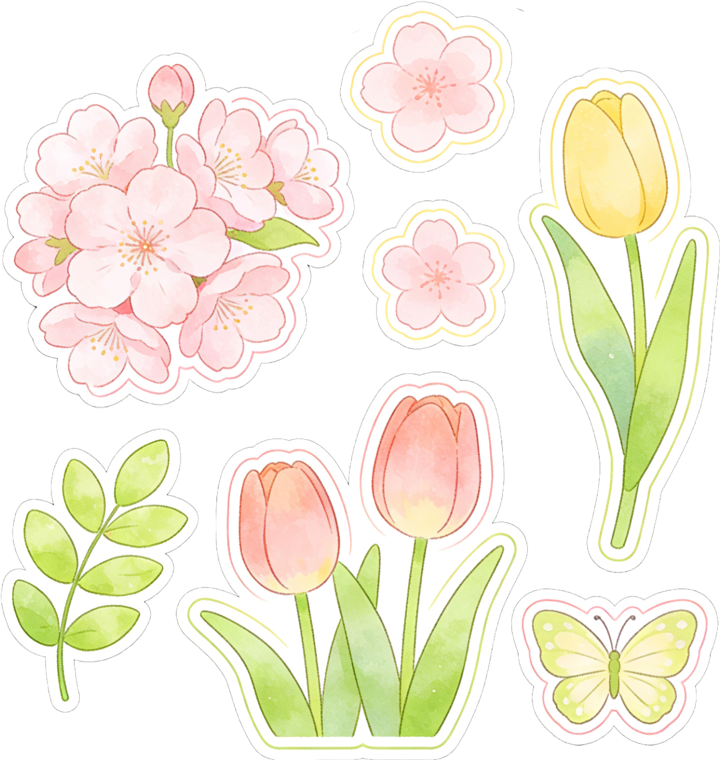 妙玩小组件 | 贴纸春天适配适配百分百的贴纸免抠图素材，都放下面啦 