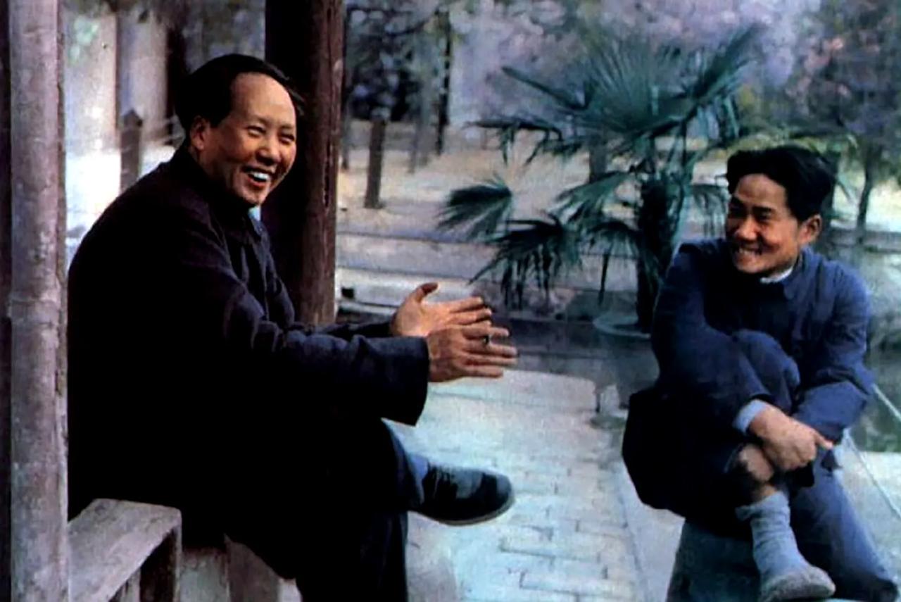 父子谈心（1949年，双清别墅）