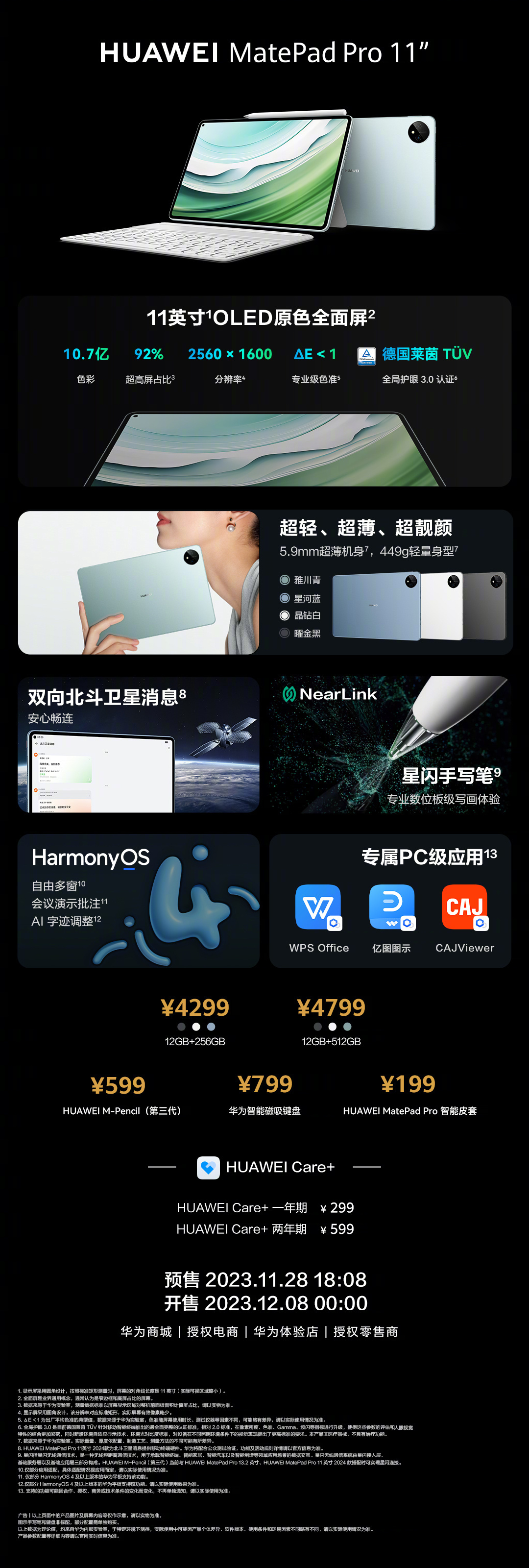 #华为MatePad#一张图带你了解华为华为MatePadPro 11英寸，又没