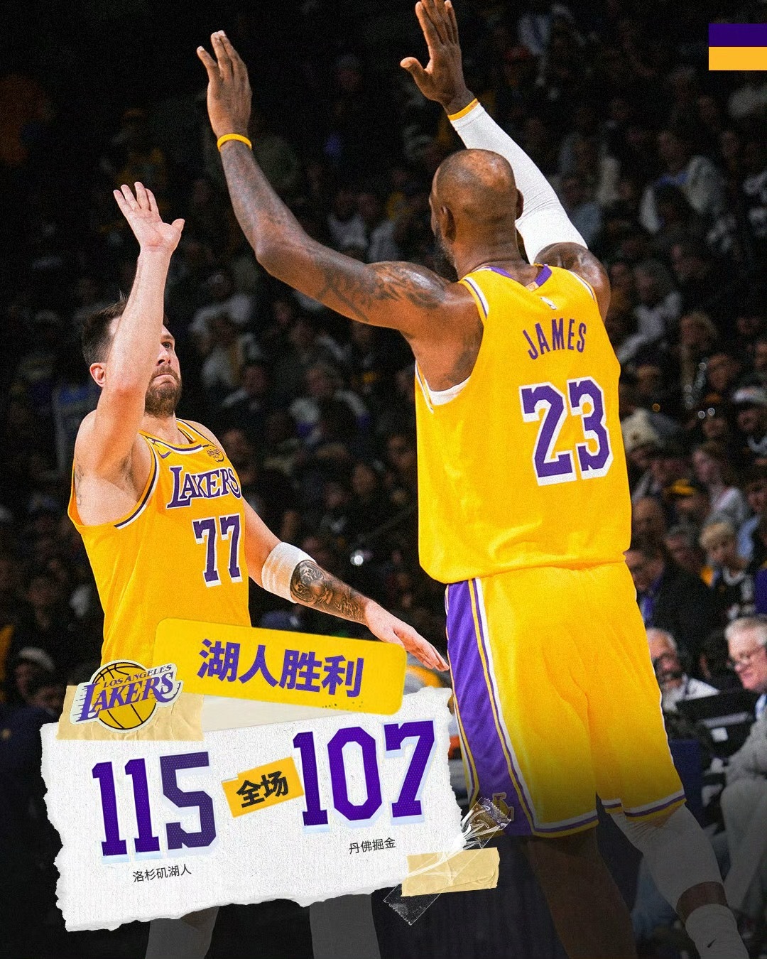 湖人战胜掘金｜嘿！掘金被湖人收汁带走了！穆雷上半场猛如虎，下半场只拿了2分。约老