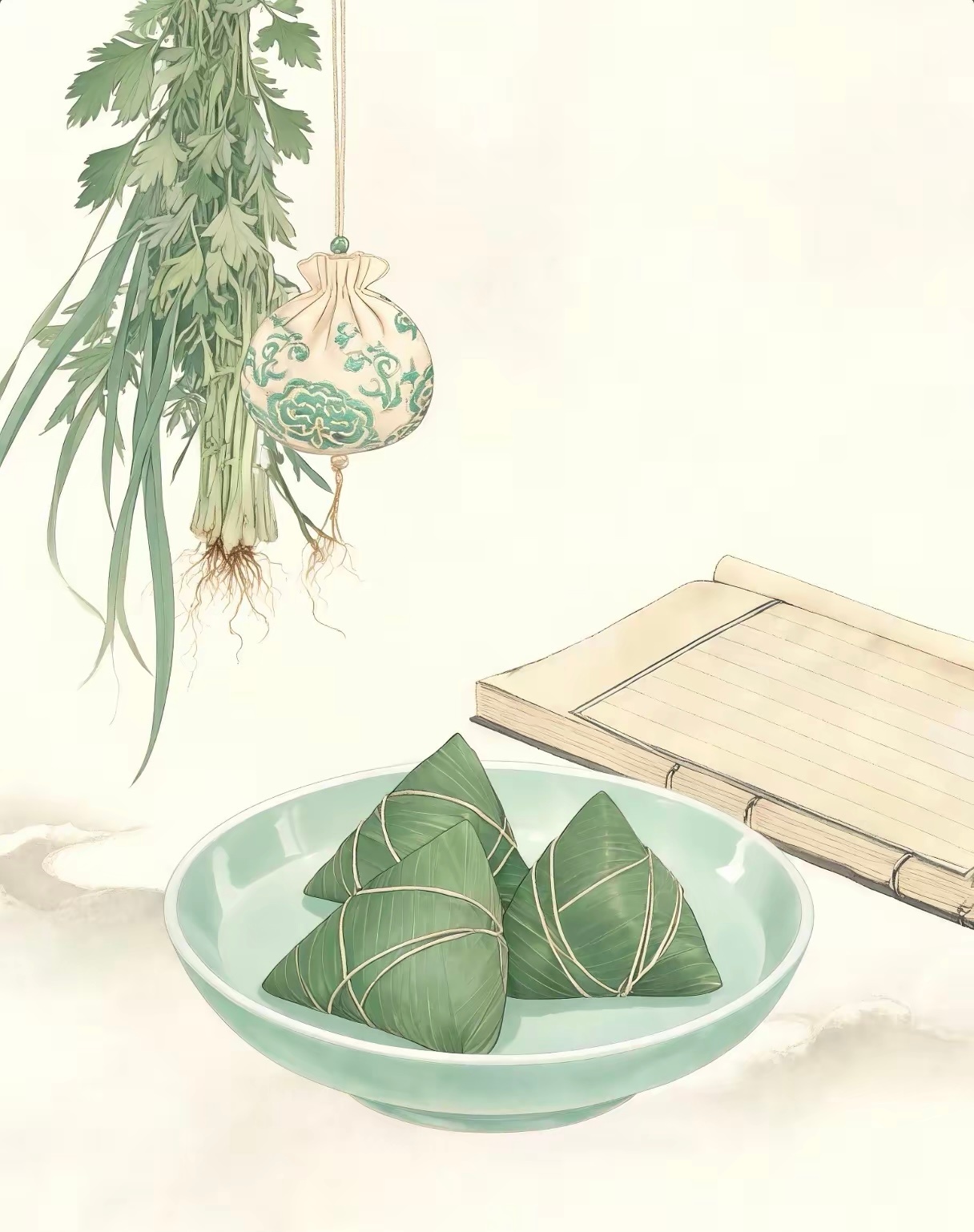 一年一遇端午时，一岁一祈安康至