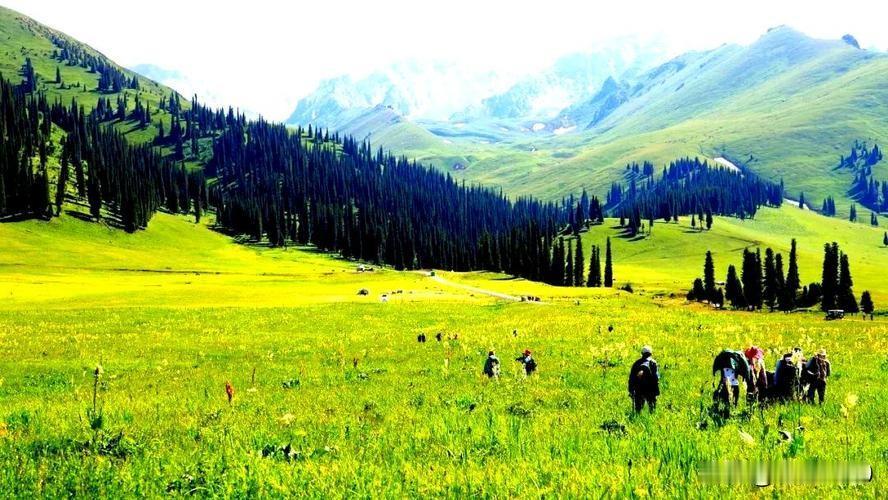 第一等，巩乃斯林场：真正的绿水青山，美景堪比天山天池。
第二等，博斯腾湖，内陆最