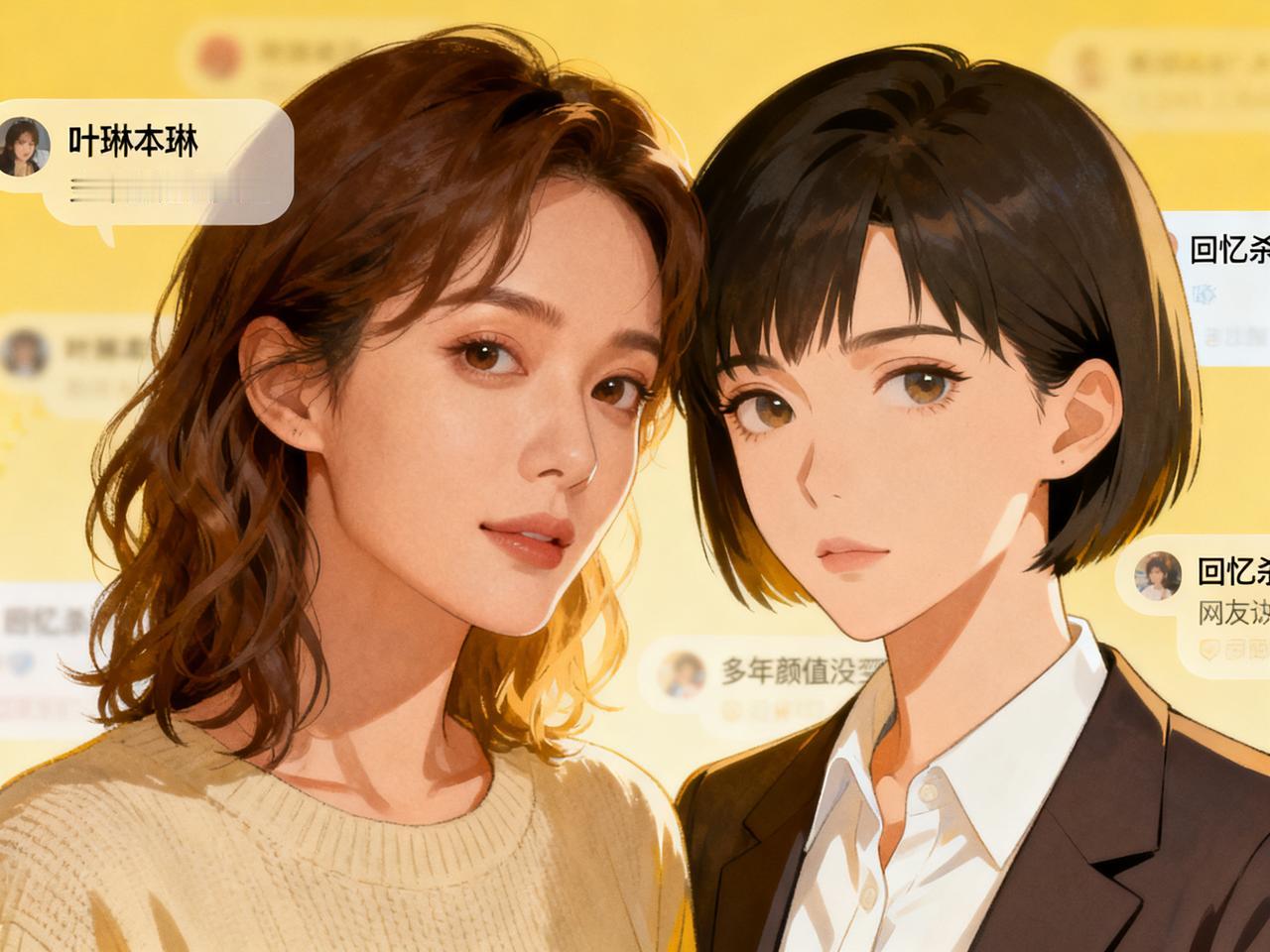 最近“这是阚清子还是叶琳”这个话题引起了不少人讨论，主要是因为一张很有氛围感的画