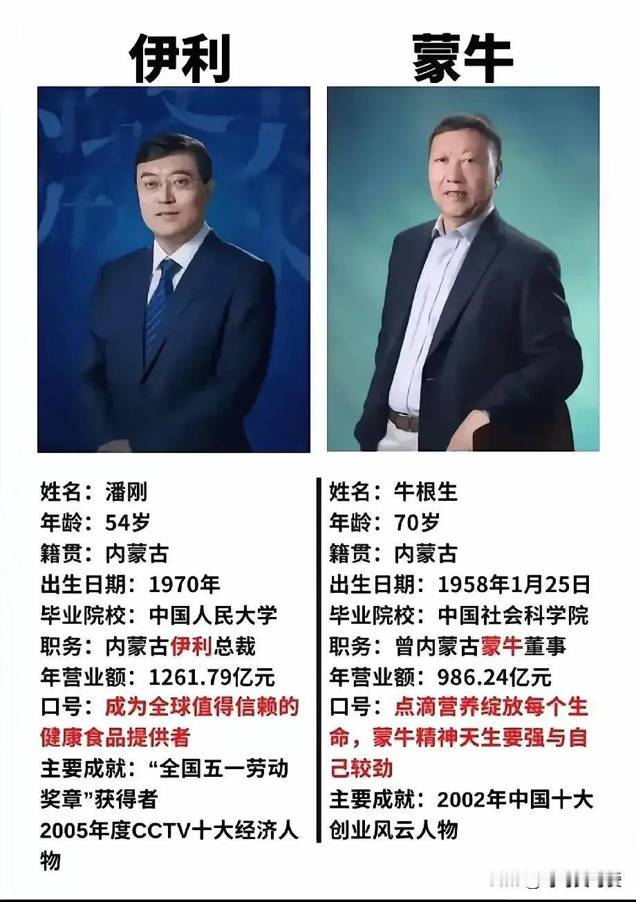 伊利和蒙牛有什么区别吗？